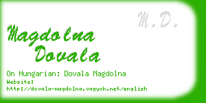 magdolna dovala business card